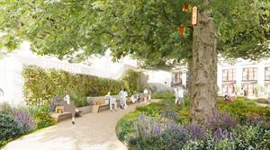 Spring Gardens Piazza visualisation - credit: LDA Design